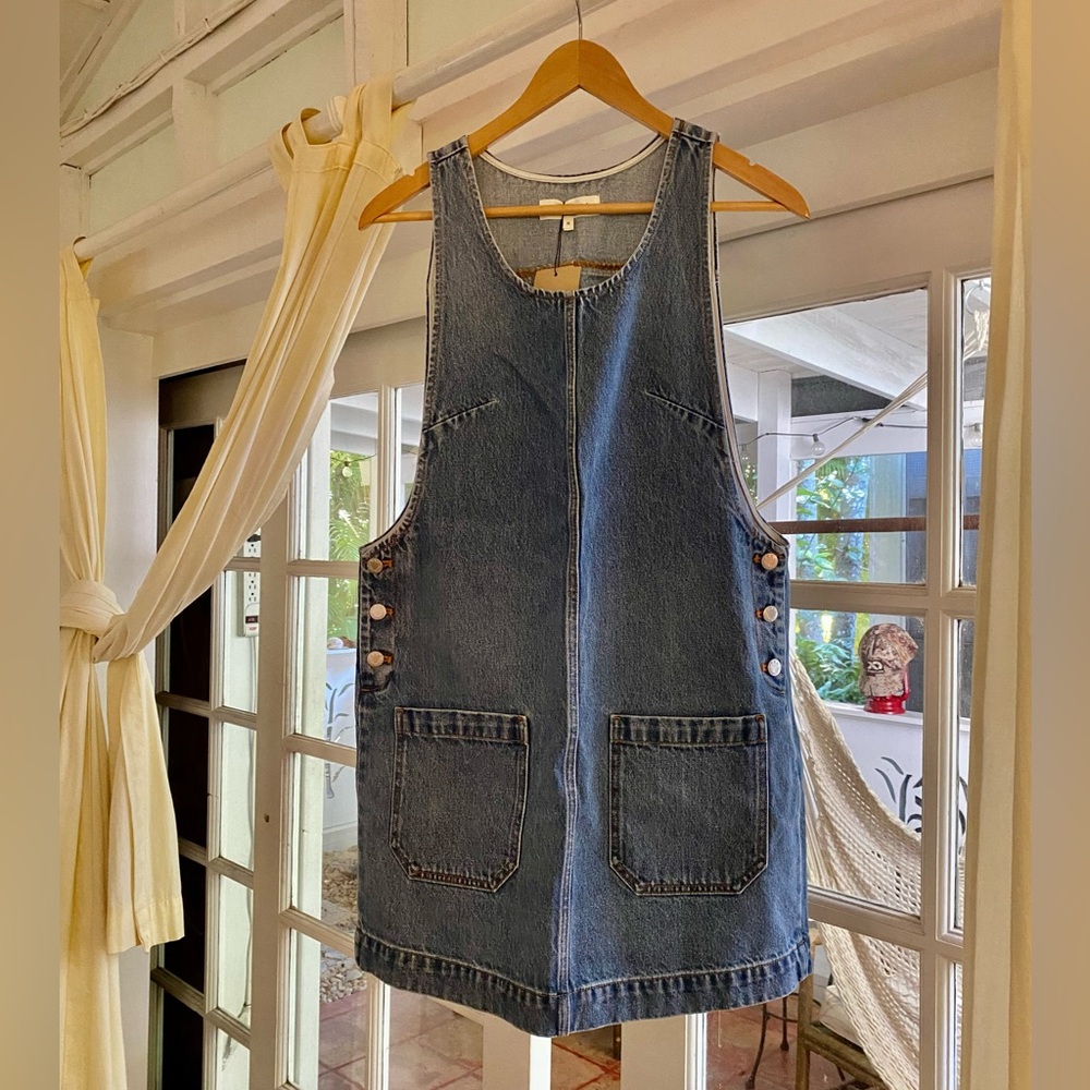 NWT Alex Mill Blue Denim Shift Dress